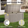 Kumasinova 180 Gal Oversized Storage Deck Box for Outdoor Use,All Weather PP Resin,Garden Seat Storage Box,Waterproof,Seats 2 People - 3 of 4
