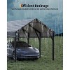 Heavy-Duty Metal Carport for All-Weather Protection. Fits Full-Size Pickups, SUVs, Boats - 3 of 4