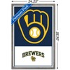 Trends International MLB Milwaukee Brewers - Logo 22 Framed Wall Poster Prints - 3 of 4