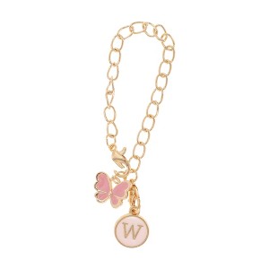 Unique Bargains Butterfly Heart Cup Chain Charm Water Cup Pendant 1 Pc - 1 of 4