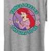 Women's - Disney Princess - Ariel Tangle Free Is The Way To Be Short Sleeve Graphic T-Shirt - 2 of 4