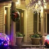 HOMCOM 2 FT 2 Pack Prelit Artificial Christmas Tree Cordless 69 Branches, Warm White LEDs, Red Berries, Pine Cones, Outdoor Entryway, Green - 3 of 4