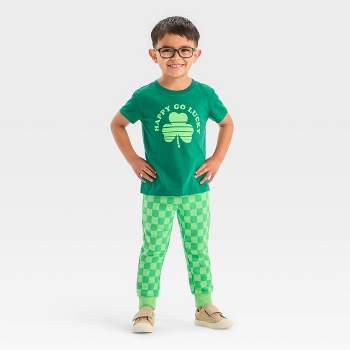 Toddler Boys' St. Patrick's Day T-Shirt and Jogger Pants Set - Cat & Jack™ Dark Green