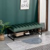 52"Entryway Bench With Shoe Rack,Shoe Storage Bench,Small Entryway Bench With Storage,Storage Bench Upholstered With Metal Shelf-Cuddlewood - 3 of 4
