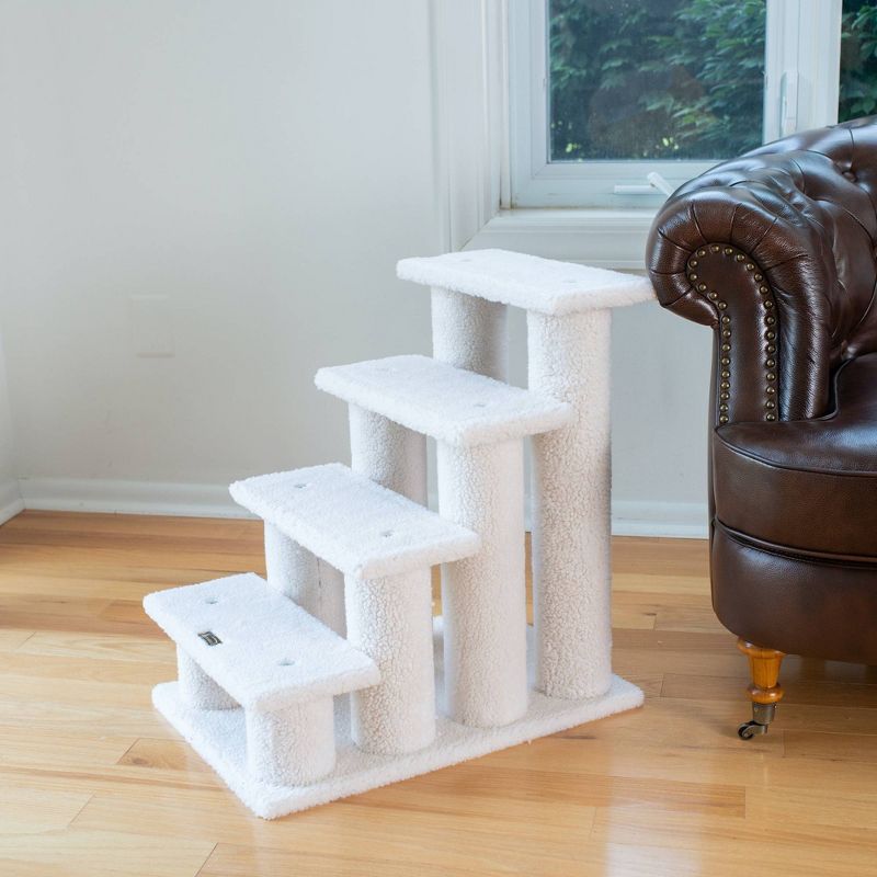 Armarkat Classic Real Wood Jackson Galaxy Approved, Four Step Cat Tower - Ivory, 3 of 8