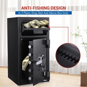 Commercial Drop Safe - Digital Keypad Anti-Theft Cash Deposit Box with Heavy Duty Steel Construction? - 1 of 4