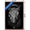Trends International Jim Baldwin - Carved Faith Skull Framed Wall Poster Prints - 3 of 4