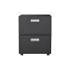 Compact office copier cabinet with 2-door design and wheels¡ªprovides secure storage for printers and files while allowing flexible positioning. - 3 of 4
