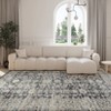 COZONY Washable Area Rug, Non-Slip Low Pile Floral Carpet, Indoor Rug for Living Room, Bedroom, Kitchen, Hallway - 3 of 4
