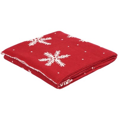 Holiday Snow Throw - Red/white - 50