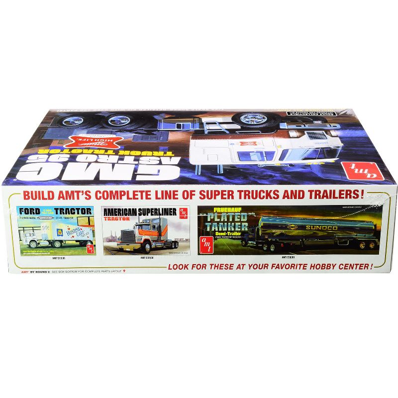 Skill 3 Model Kit GMC Astro 95 Truck Tractor "Miller" 1/25 Scale Model by AMT, 3 of 5