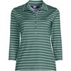 Lands' End Women's 3/4 Sleeve Active Polo Shirt - 3 of 3