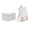 KINGART Easel & Canvas Set 4” x 4”, 8 pc - 4 of 4