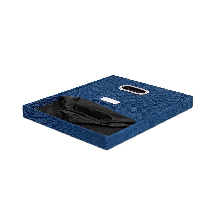 BirdRock Home 1-Pack Collapsible File Storage Organizer with Lid - Navy, 2 of 9