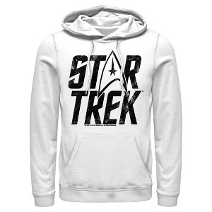 Men's Star Trek: The Original Series Distressed Logo Pull Over Hoodie - 1 of 4