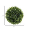 2 Pack Artificial Plant Cedar Topiary Balls, 17.7 Inch - 3 of 4