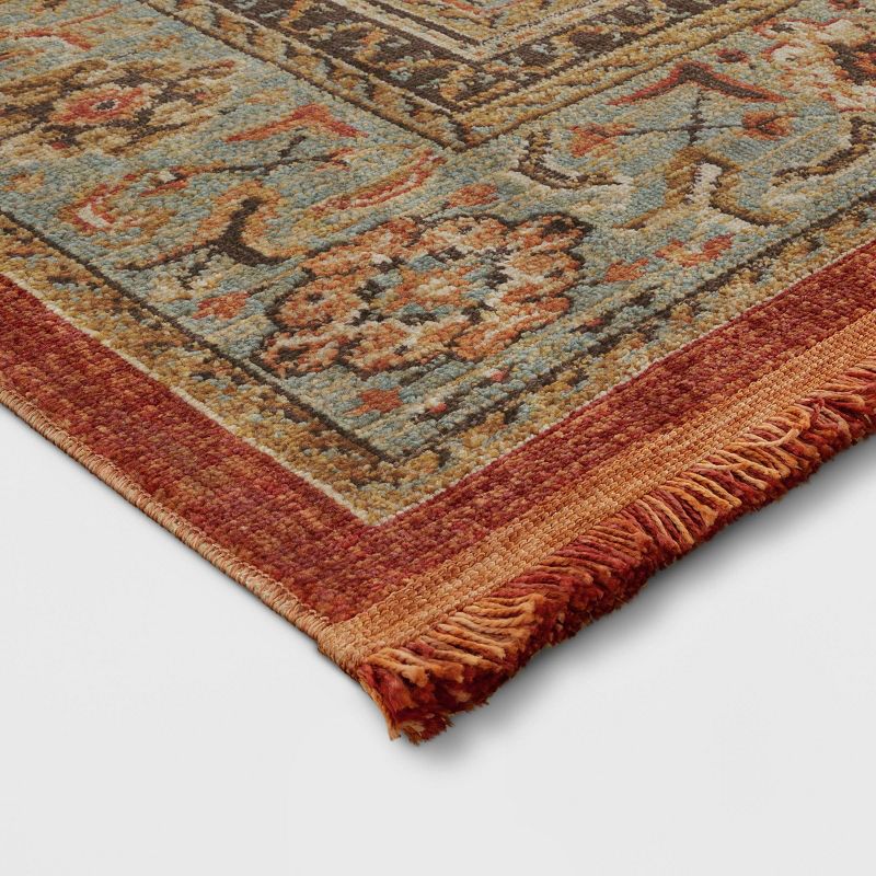 Floral Woven Rug Rust/Green - Threshold&#153;, 3 of 15