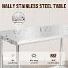 NSF Certified Stainless Steel Work Table,48*24*35inch Bilayer Table with Adjustable Undershelf - 2 of 4