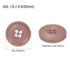 Unique Bargains Resin DIY Craft Flat 4-Hole Sewing Buttons 10 Pcs - 2 of 4