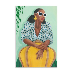 Stupell Industries Stylish Woman Trendy Portrait Wall Plaque Art - 1 of 4