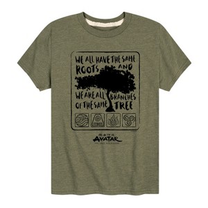 Boys' - Avatar: The Last Airbender - Same Roots Short Sleeve Graphic T-Shirt - 1 of 4