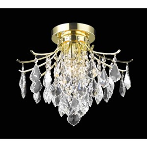 Elegant Lighting Amelia Collection Flush Mount D16in H12in Lt:3 Gold Finish - 1 of 2