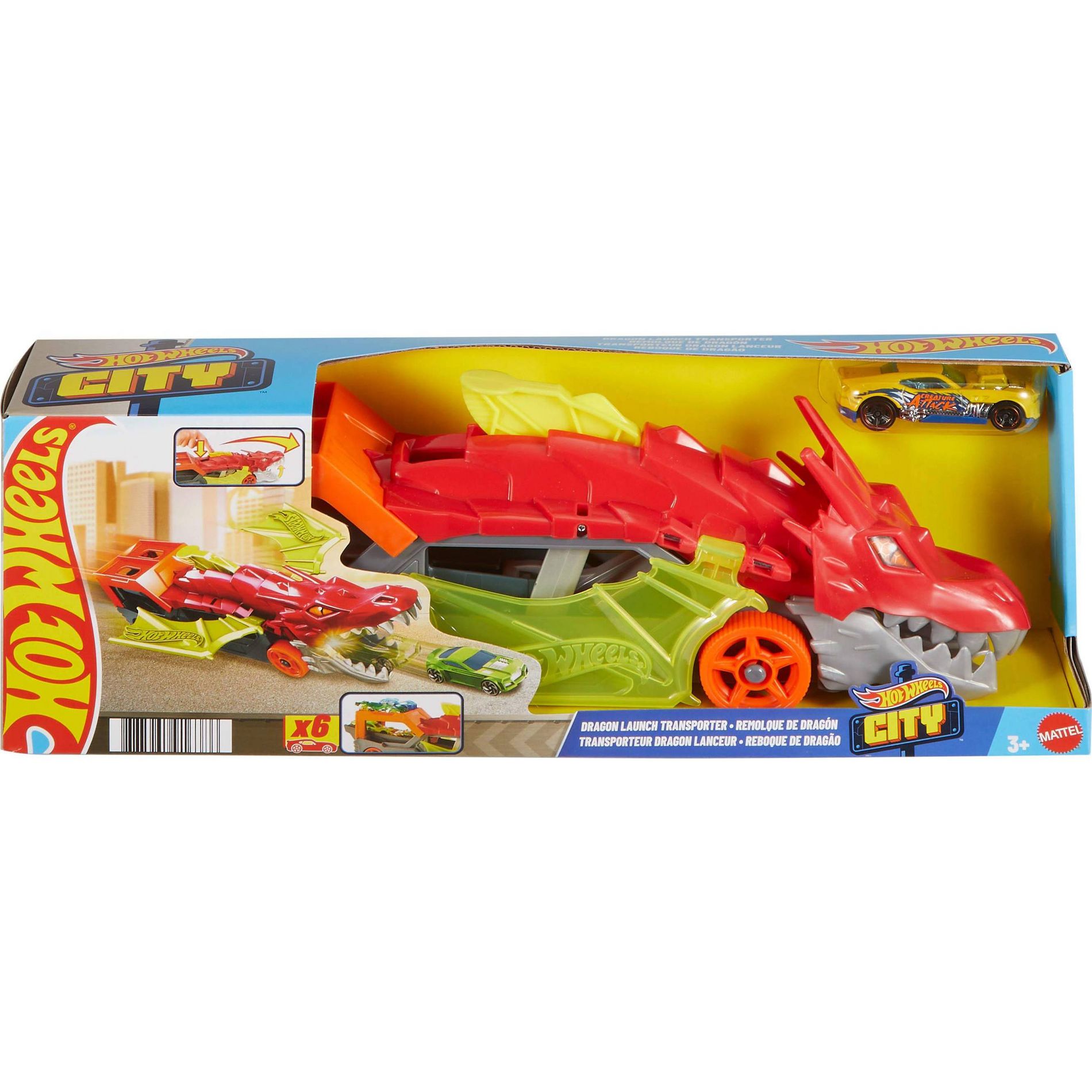 Hot Wheels Dragon Launch Transporter Vehicle