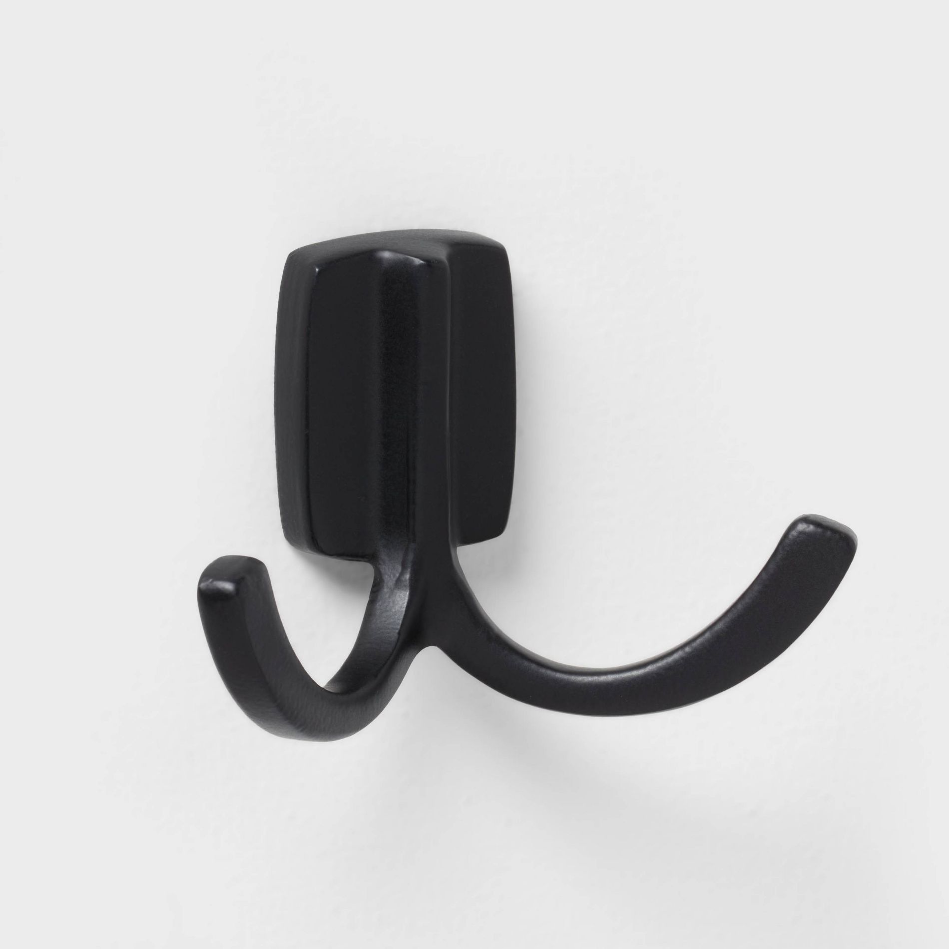 Modern Octopus Hook Matte Black - Brightroom™: Cast Aluminum Towel Hook, Powder-Coated, 20lb Capacity