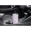 Elanze Designs 20 oz Stainless Steel On the Go Insulated Travel Tumbler With Push Top Lid, Lavender Zebra Print White - 3 of 4