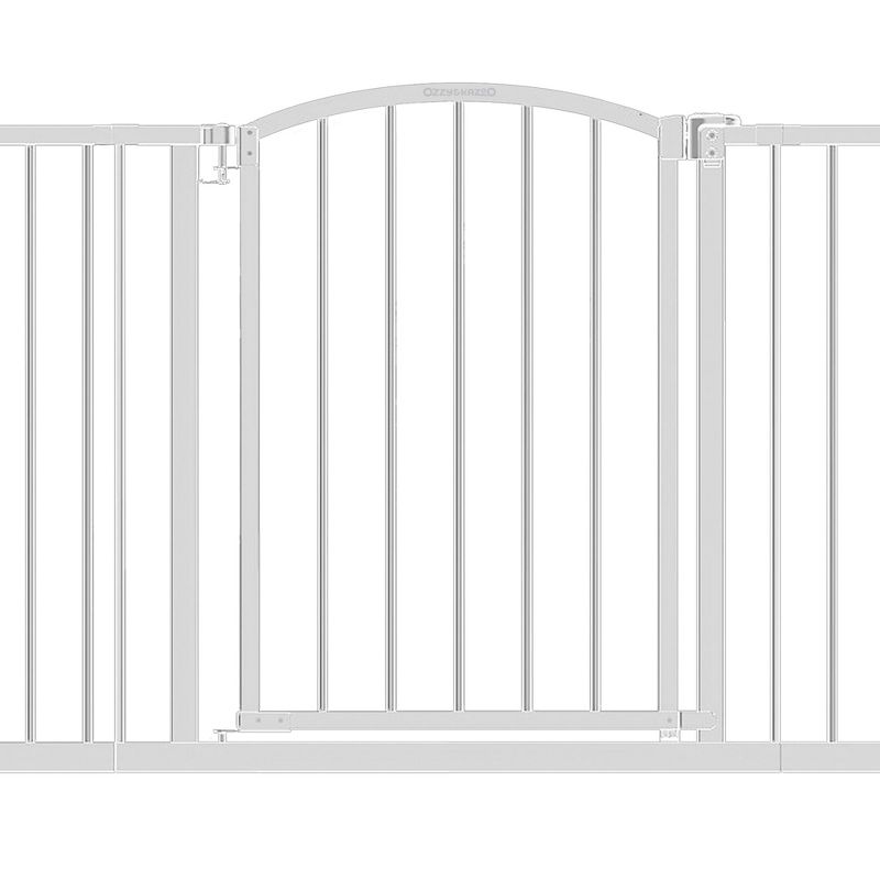 Ingenuity Ozzy & Kazoo Extra Tall Walk Through Dog Gate For Doorways and Stairways, Fits Openings 28 to 51.5 Inches Wide at 27 Inches Tall, White, 4 of 6