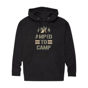 Men's - Instant Message - Amped To Camp Graphic Fleece Pullover Hoodie - 1 of 4