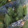 Northlight Pack of 12 Blue and Silver Shiny Swirls Christmas Wired Craft Ribbon 2.5" x 120 Yards - 2 of 3