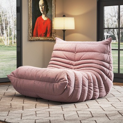 SYFERLORY Soft Beanbag Chair - Memory Foam Floor Sofa for Living Room, Bedroom or Office - Single Seat Lounger with Removable Cover