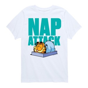 Boys' - Garfield - Nap Attack Short Sleeve Graphic T-Shirt - 1 of 4
