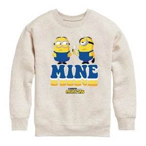 Boys' - Despicable Me Minions - Mine Mine Mine Graphic Long Sleeve Fleece Sweatshirt - 1 of 4