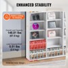 VEVOR Media Storage Cabinet, 9-layer DVD Shelf Holds up to 756 CDs, Adjustable CD Shelves 27 Compartments, Protects & Organizes Music, Movie - 4 of 4