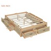 ALEXOUN Wooden Bed Frame with 6 Storage Drawers,Without Headboard Design,Slat Support,No Box Spring Needed,Easy Assembly - 3 of 4