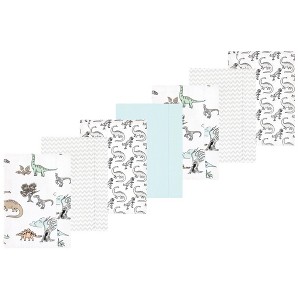 Luvable Friends Hudson Baby Flannel Burp Cloths 7pk Set - 1 of 2