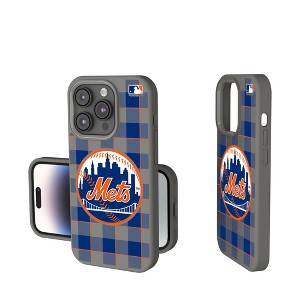 MLB National League Teams Plaid Soft Touch Cell Phone Case for Apple iPhone - 1 of 4