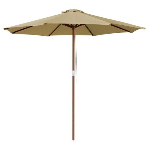 Yescom 9 Ft Wooden Pole Patio Umbrella - image 1 of 4