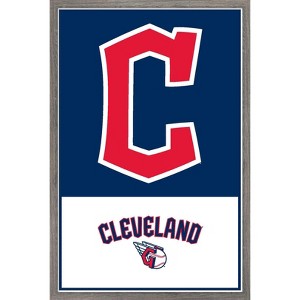Trends International MLB Cleveland Guardians - Logo 22 Framed Wall Poster Prints - 1 of 4
