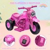 Ride-On Bubble Motorcycle for Kids, 6V Electric 3-Wheel Toy with Light, Music & Bubble Maker - 4 of 4