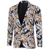 Clearlove Tuxedo Jackets One Button Slim Fit Formal Suits Blazer with Bow Tie Formal Blazer - 4 of 4