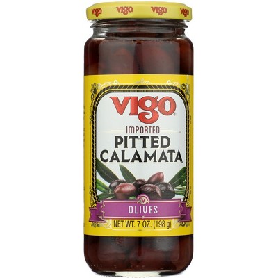 Vigo Pitted Calamata Olives - 6 pack, 7 oz