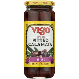 Vigo Pitted Calamata Olives - 6 pack, 7 oz - 1 of 3