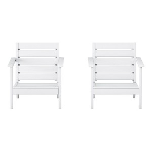 WestinTrends Avalon Outdoor Patio HDPE Deep Seating Armchair (Set of 2) - 1 of 4