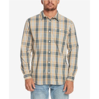Quiksilver Mens Plaid Button Up Shirt
