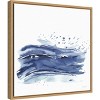 16" x 16" Coastal Splash Waves II by Mercedes Lopez Charro Framed Wall Canvas - Amanti Art: Modern Lithograph, Polystyrene Frame - 2 of 4