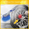 Unique Bargains Car Wheel Rim Detailing Brush TPR 10.43" Blue 1 Pc - 2 of 4