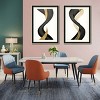 FONTOI 3pcs Abstract Framed Wall Art, Sofa Background Replaceable Canvas Prints Modern Wall Decor Living Room, Office, Black 20"* 28"*1.2" - 4 of 4
